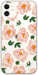 CASE OVERPRINT BABACO FLOWERS 014  IPHONE XS MAX TRANSPARENT