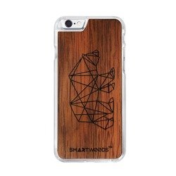 CASE WOODEN SMARTWOODS BEAR CLEAR IPHONE 6 / 6S