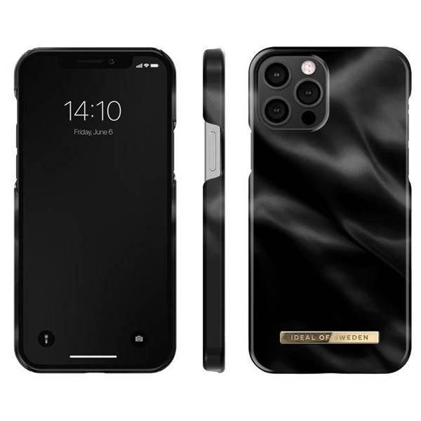 [10 + 1] IDEAL OF SWEDEN IDFCSS21-I2061-312 IPHONE 12/ 12 PRO BLACK SATIN