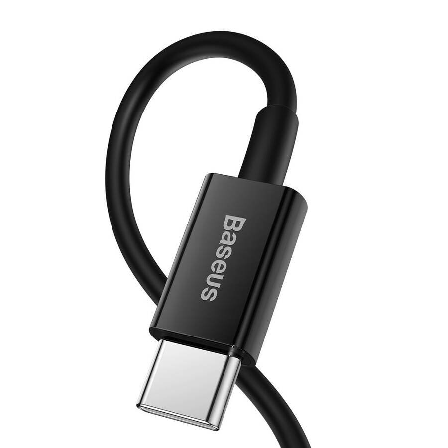 BASEUS SUPERIOR USB TYP C - LIGHTNING FAST CHARGING DATA CABLE POWER DELIVERY 20 W 1 M BLACK (CATLYS-A01)