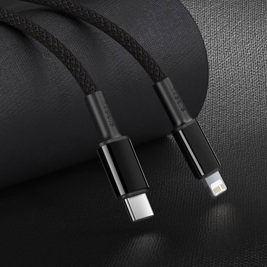 BASEUS USB TYPE C CABLE - LIGHTNING FAST CHARGING POWER DELIVERY 20 W 2 M BLACK (CATLGD-A01)