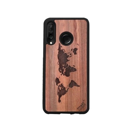 CASE WOODEN SMARTWOODS WORLD MAP HUAWEI P30 LITE