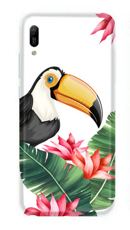 CASEGADGET CASE OVERPRINT TOUCAN AND LEAVES HUAWEI Y6 2019