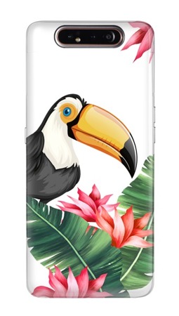 CASEGADGET CASE OVERPRINT TOUCAN AND LEAVES SAMSUNG GALAXY A80 / A90