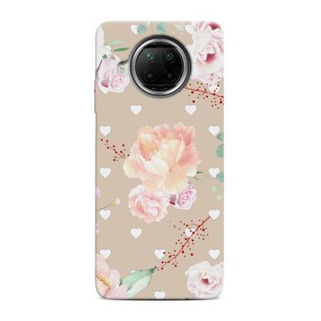 CASEGADGET CASE OVERPRINT WHITE HEARTS AND ROSES XIAOMI REDMI NOTE 9 PRO 5G