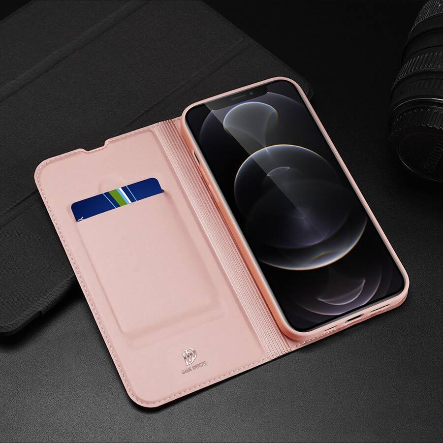 DUX DUCIS SKIN PRO BOOKCASE TYPE CASE FOR IPHONE 13 PRO MAX PINK