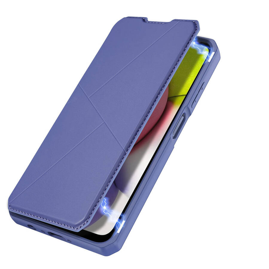 DUX DUCIS SKIN X BOOKCASE TYPE CASE FOR SAMSUNG GALAXY A03S BLUE