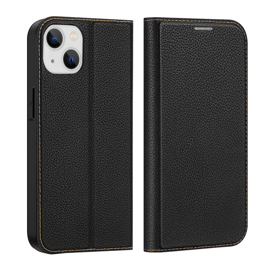 DUX DUCIS SKIN X2 CASE FOR IPHONE 14 MAX CASE WITH MAGNETIC FLAP BLACK