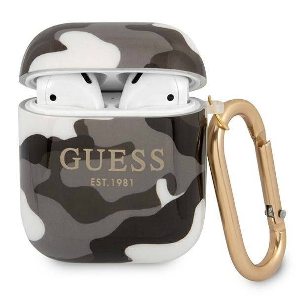GUESS GUA2UCAMG AIRPODS 1/2 COVER BLACK/BLACK CAMO COLLECTION