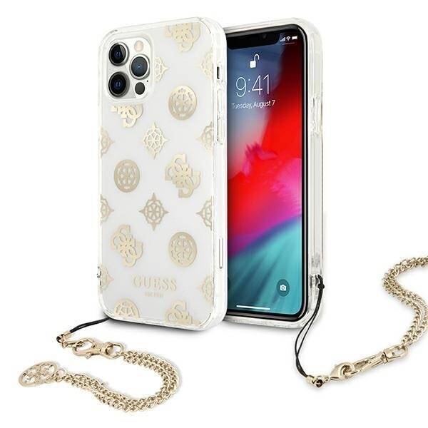 GUESS GUHCP12LKSPEGO IPHONE 12 PRO MAX 6.7 "GOLD/GOLD HARDCASE PEONY CHAIN COLLECTION