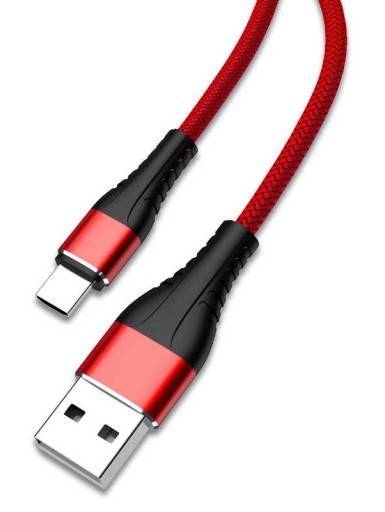 JELLICO USB CABLE - A7 3.1A MICRO USB 1.2M RED
