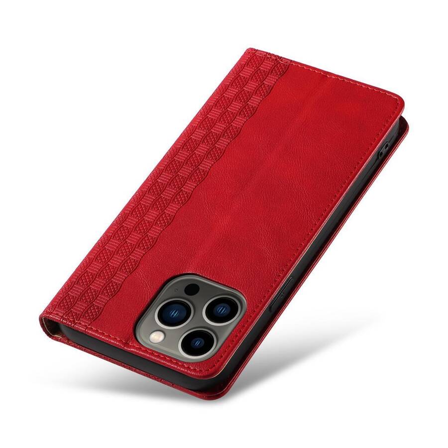 MAGNET STRAP CASE FOR SAMSUNG GALAXY S23+ FLIP WALLET MINI LANYARD STAND RED