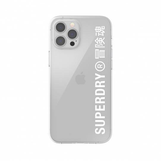 SUPERDRY SNAP CASE CLEAR IPHONE 12 PRO MAX TRANSPARENT / WHITE