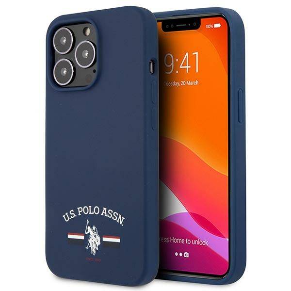 US POLO USHCP13LSFGV IPHONE 13 PRO / 13 6,1" GRANATOWY/NAVY SILICONE COLLECTION