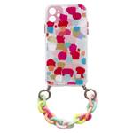 COLOR CHAIN CASE GEL FLEXIBLE ELASTIC CASE COVER WITH A CHAIN PENDANT FOR SAMSUNG GALAXY S21 5G MULTICOLOUR  (2)
