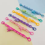 COLOR CHAIN (ROPE) COLORFUL CHAIN PHONE HOLDER PENDANT FOR BACKPACK WALLET PURPLE