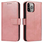 MAGNET CASE ELEGANT BOOKCASE TYPE CASE WITH KICKSTAND FOR IPHONE 13 MINI PINK
