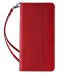 MAGNET STRAP CASE FOR SAMSUNG GALAXY S23+ FLIP WALLET MINI LANYARD STAND RED