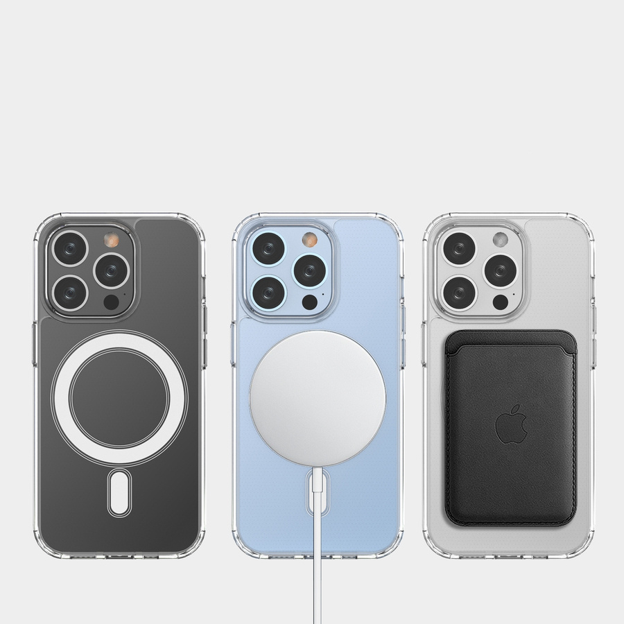 Clear Magnetic Case MagSafe etui iPhone 14 Pro magnetyczny pokrowiec przezroczysty