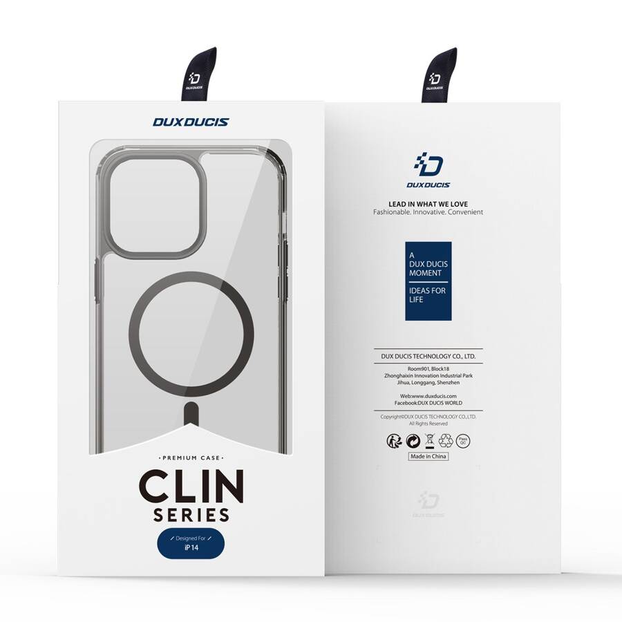 Dux Ducis Clin2 etui iPhone 14 magnetyczny pokrowiec MagSafe szare
