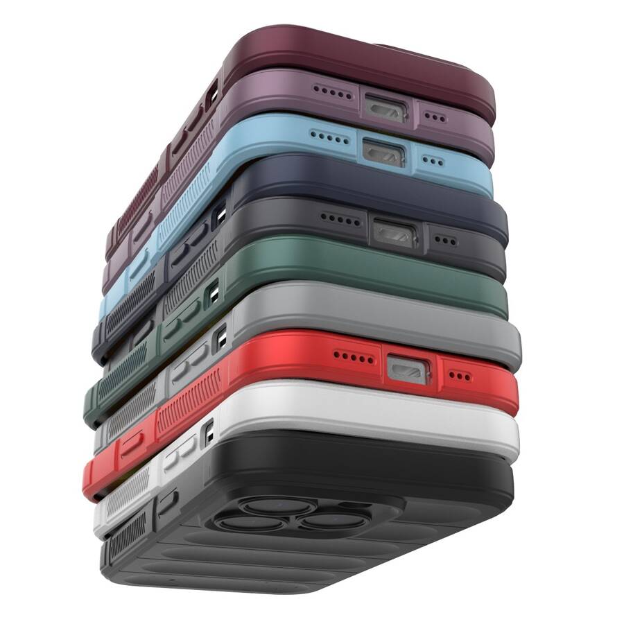 Magic Shield Case etui do iPhone 14 Pro elastyczny pancerny pokrowiec burgundowy