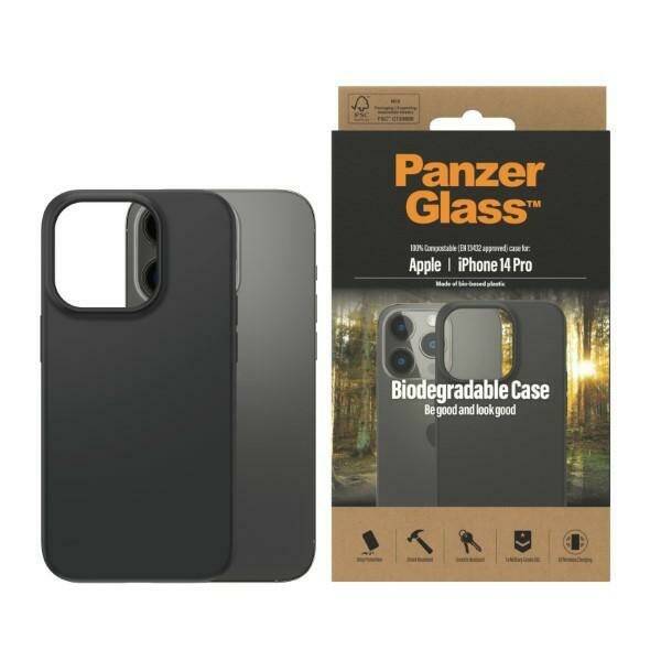 PanzerGlass Biodegradable Case iPhone 14 Pro 6,1" czarny/black 0418