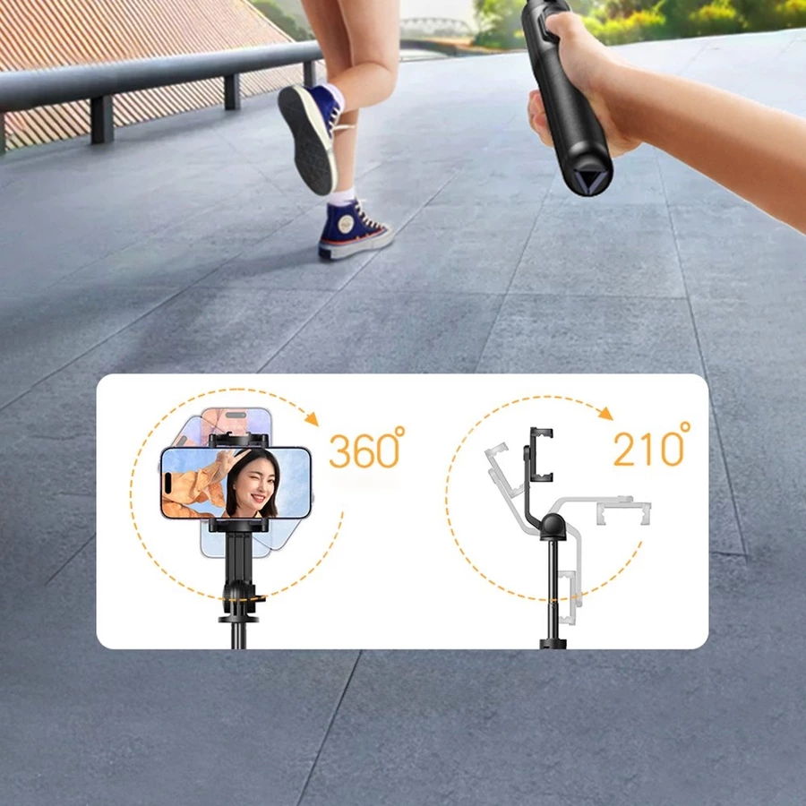 Selfie stick / kijek teleskopowy ze stojakiem i pilotem Bluetooth 1.5m Ugreen LP586 - czarny
