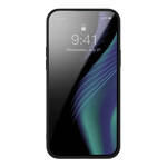 Baseus Crystal Phone Case pancerne etui do iPhone 13 Pro Max z żelową ramką czarny (ARJT000201)