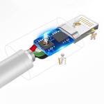 Dudao przewód kabel USB / micro USB 3A 1m biały (L1M white)