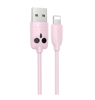 HOCO USB Kabel - KX1 lightning 1m różowy