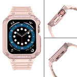 Protect Strap Band opaska z etui do Apple Watch 7 / 6 / 5 / 4 / 3 / 2 / SE (41 / 40 / 38mm) obudowa pancerny pokrowiec na zegarek różowy